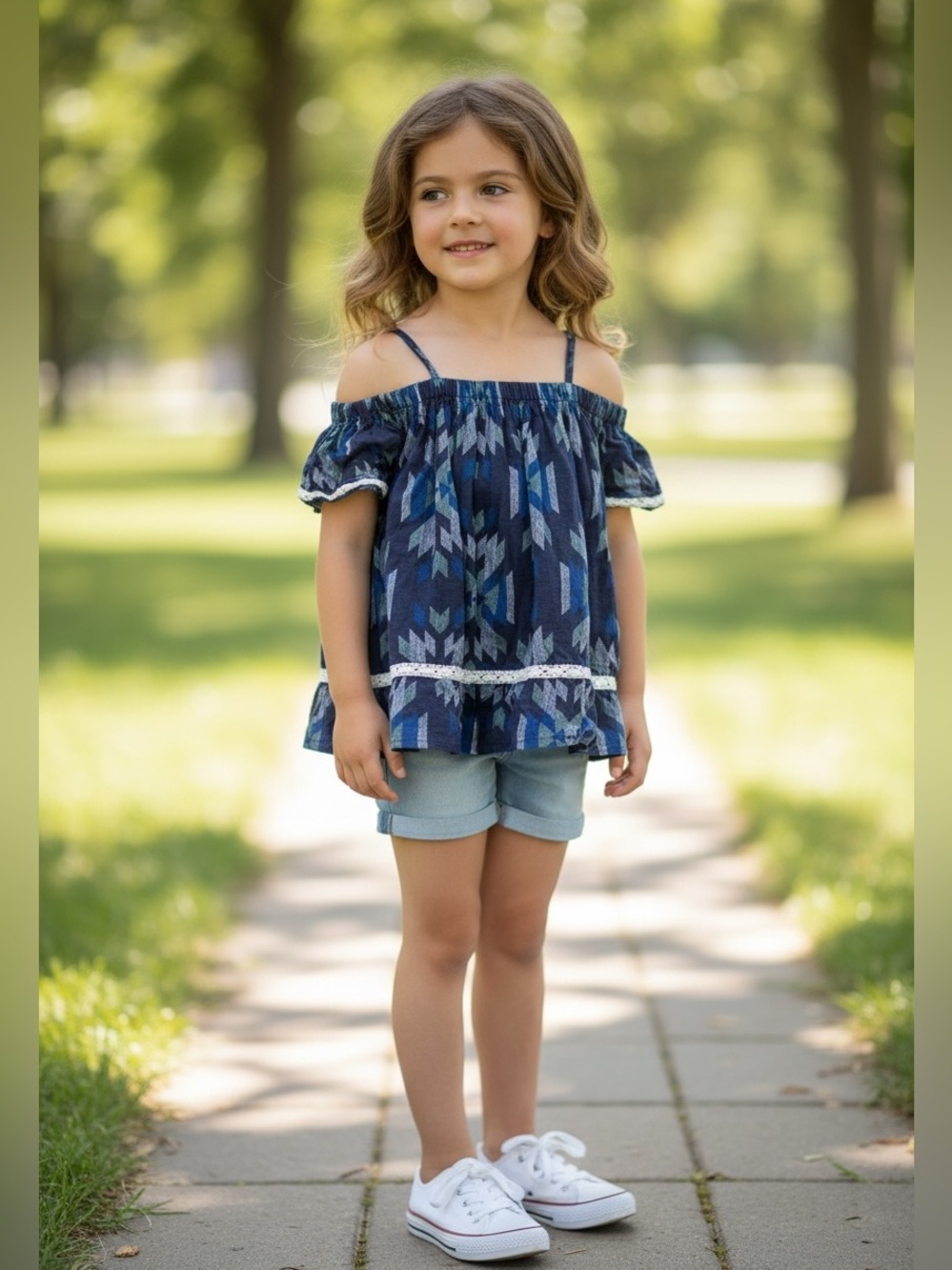 Tucker + Tate Blue Patterned Kids Top